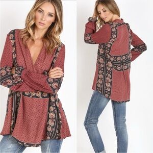 Free People Changing Times Tunic Top XS